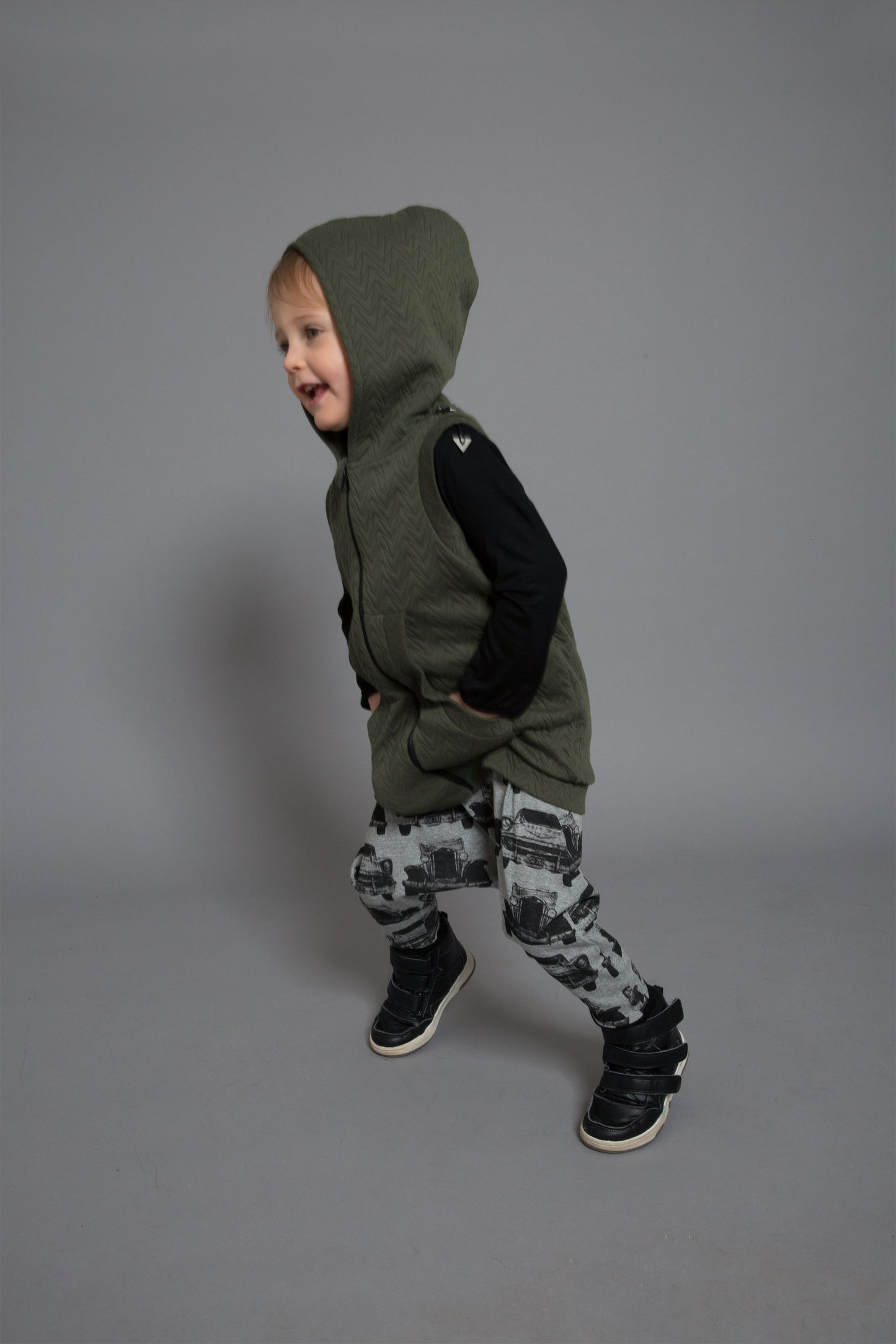 Kids Contrast Harem Pants