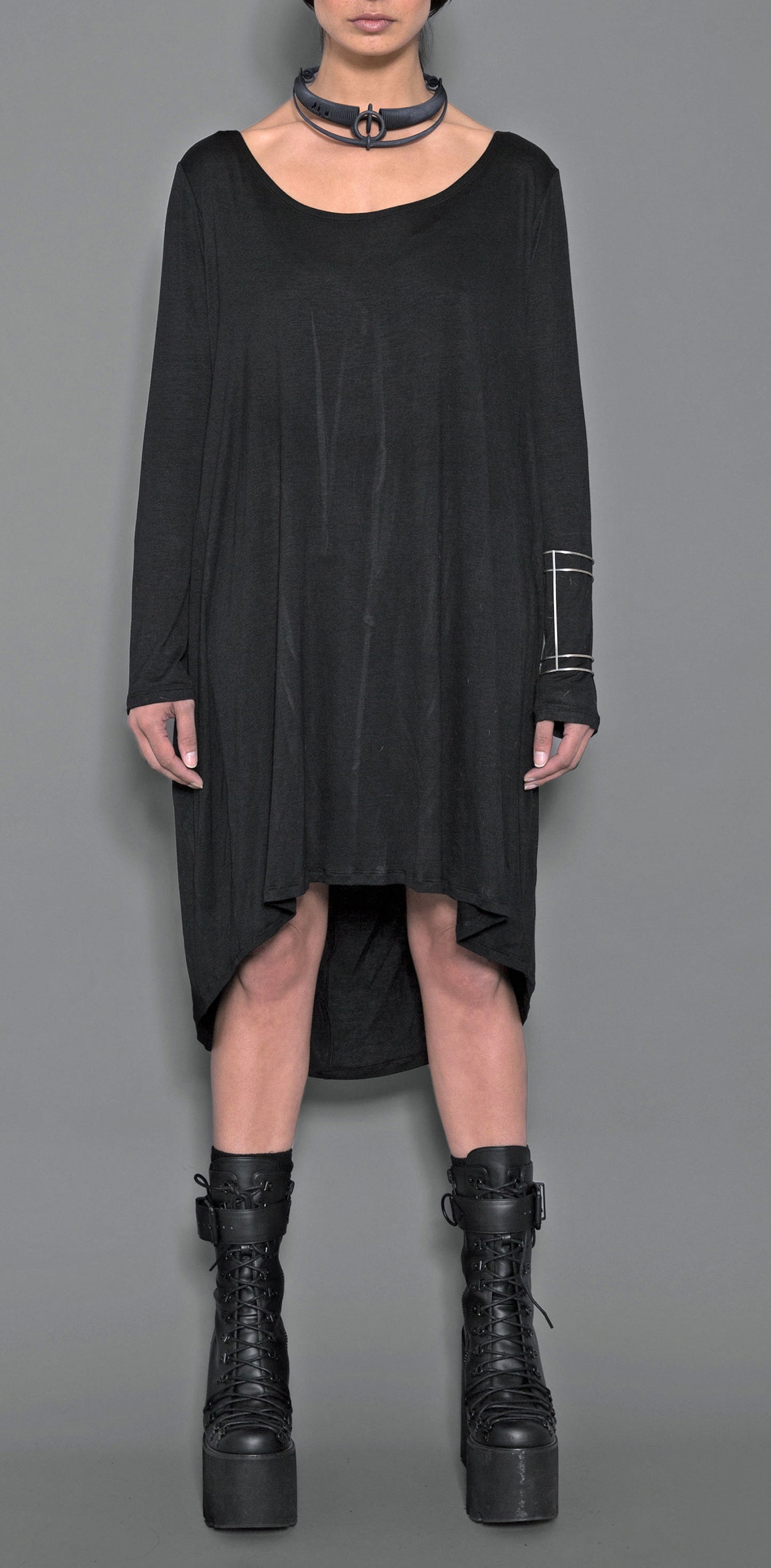 Loose Tunic Dress Long Back