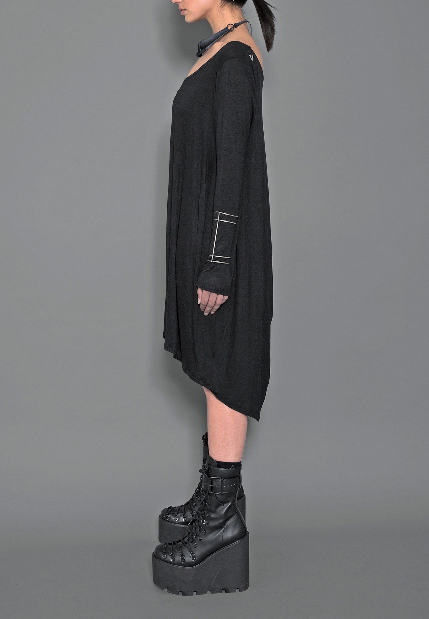 Loose Tunic Dress Long Back