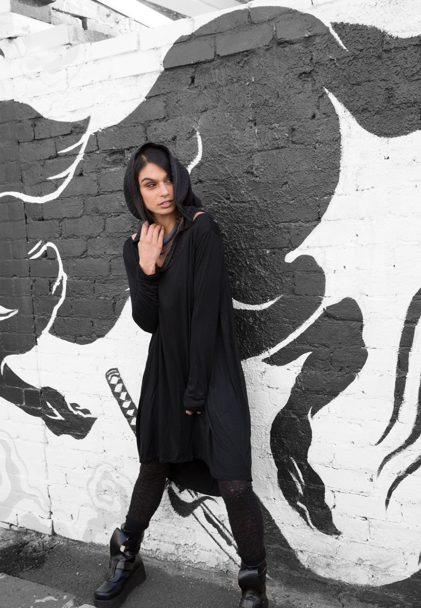 Loose Tunic Dress Long Back