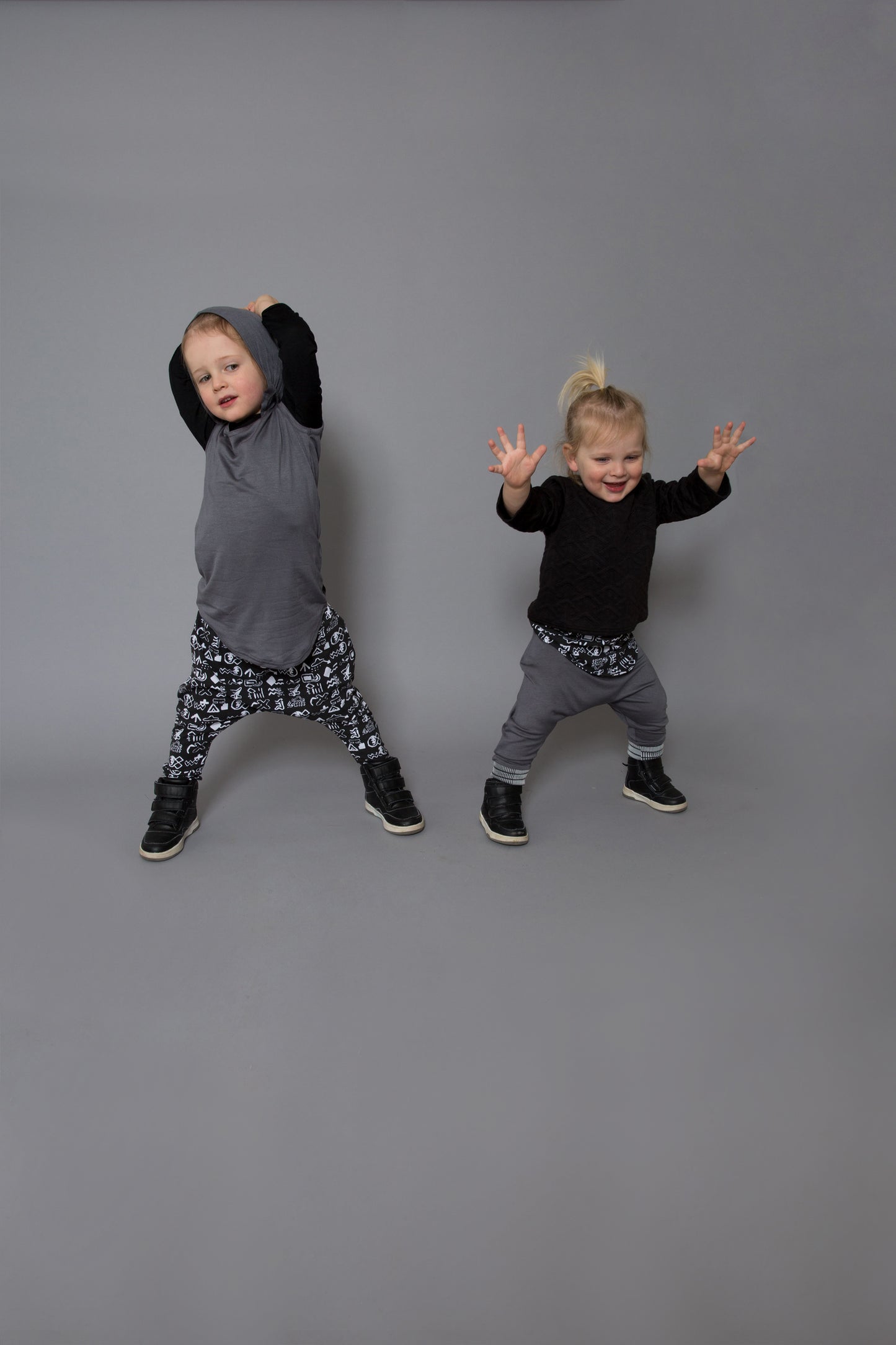 Kids Contrast Harem Pants