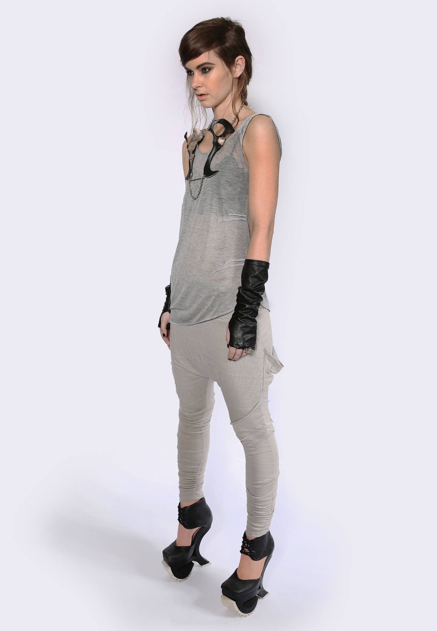 Sheer Grey Tank Top