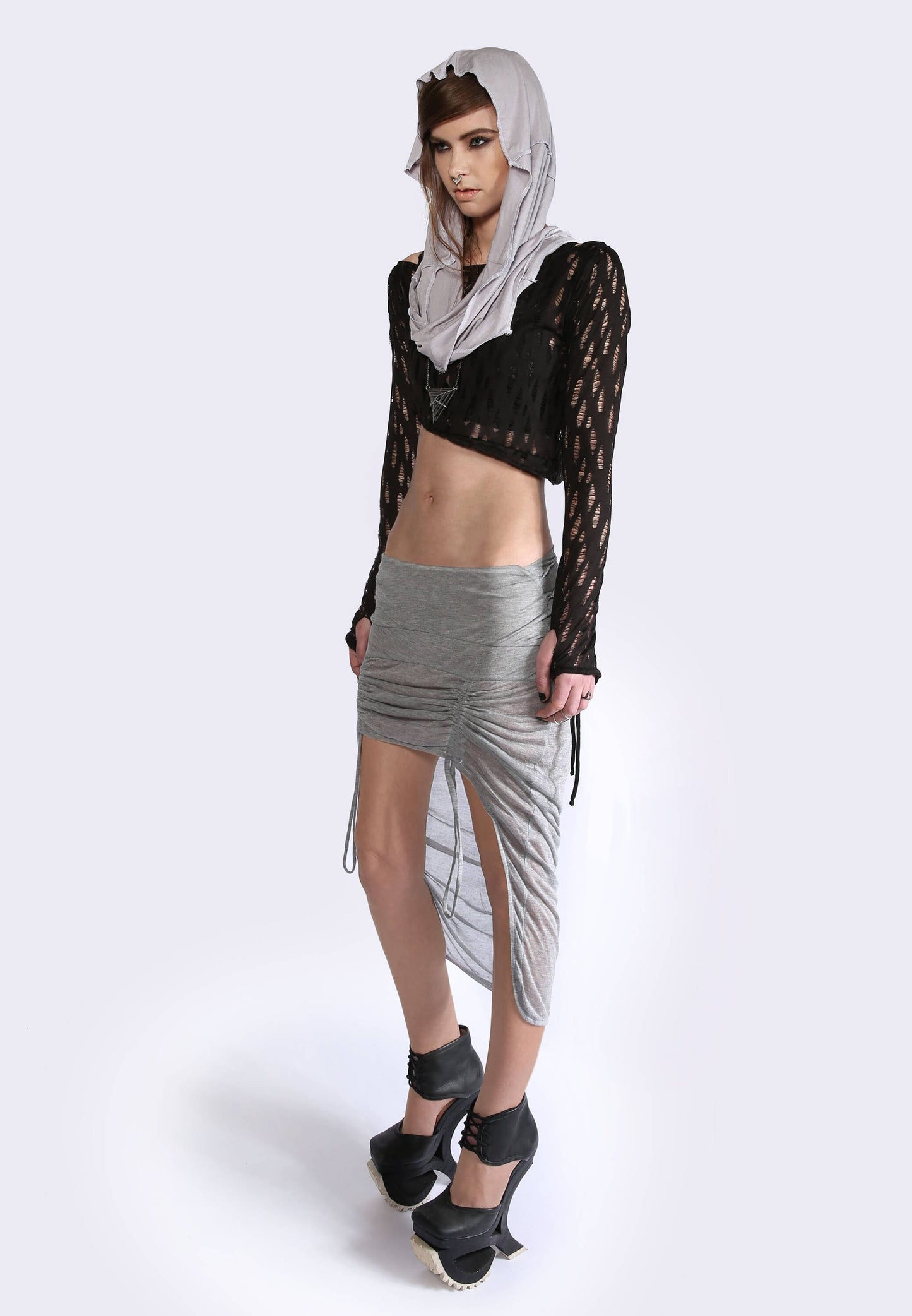 Grey Adjustable Skirt