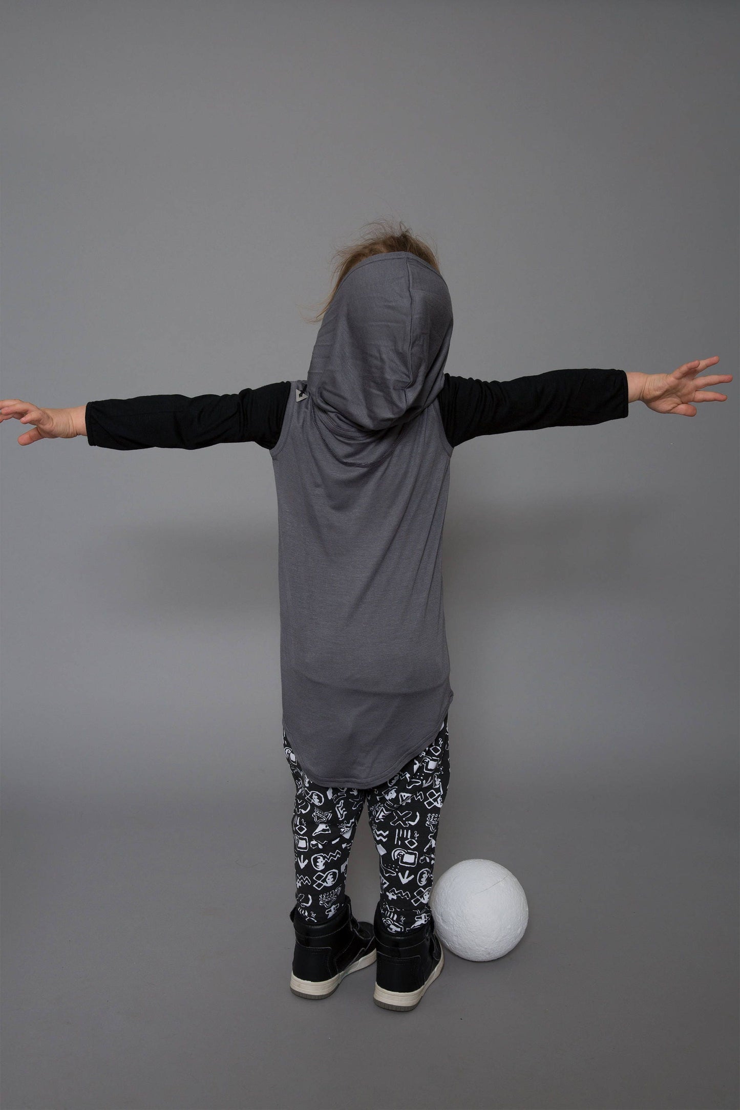 Sleeveless Kids Hoodie Singlet