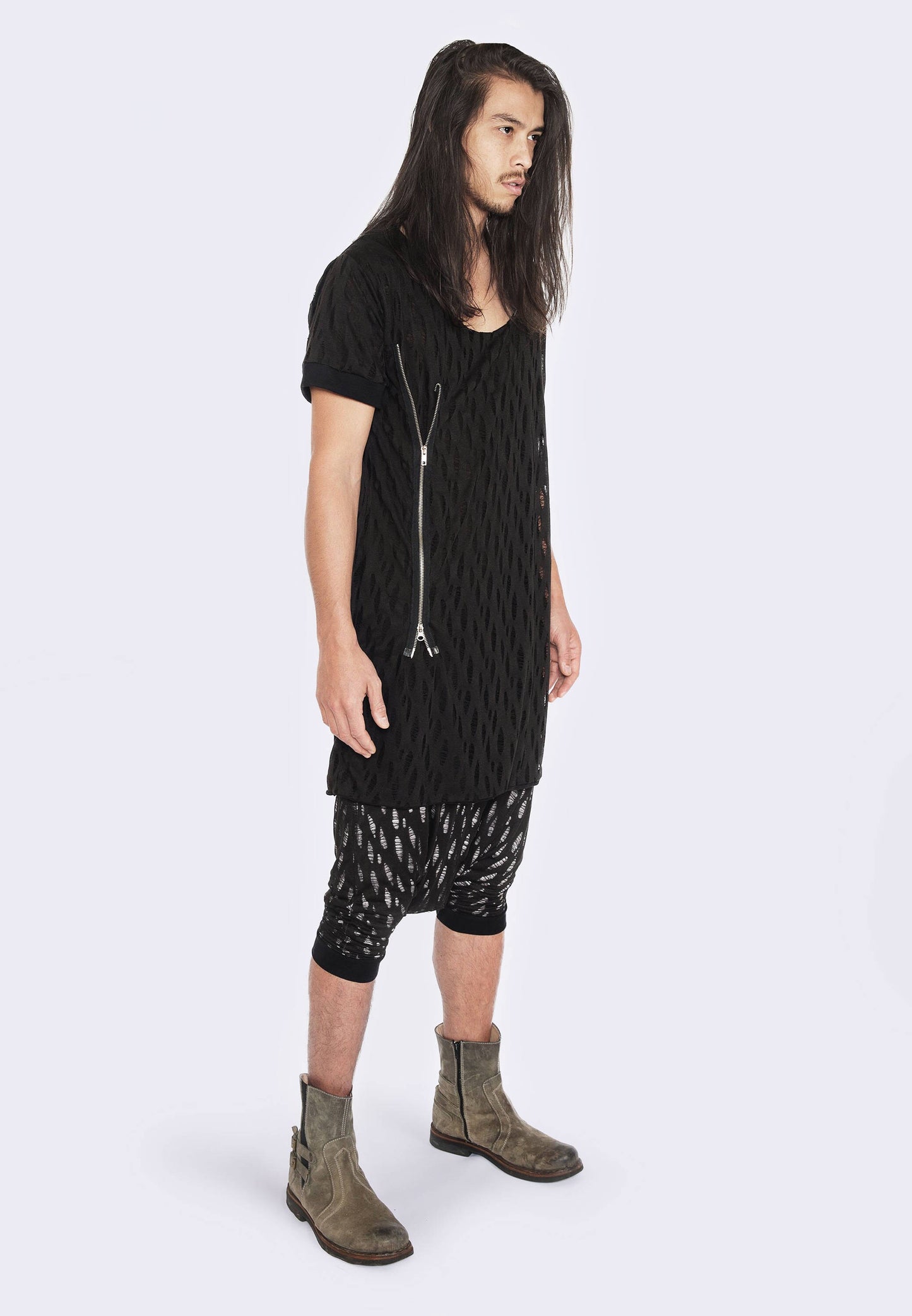 Mens Distressed T Shirt