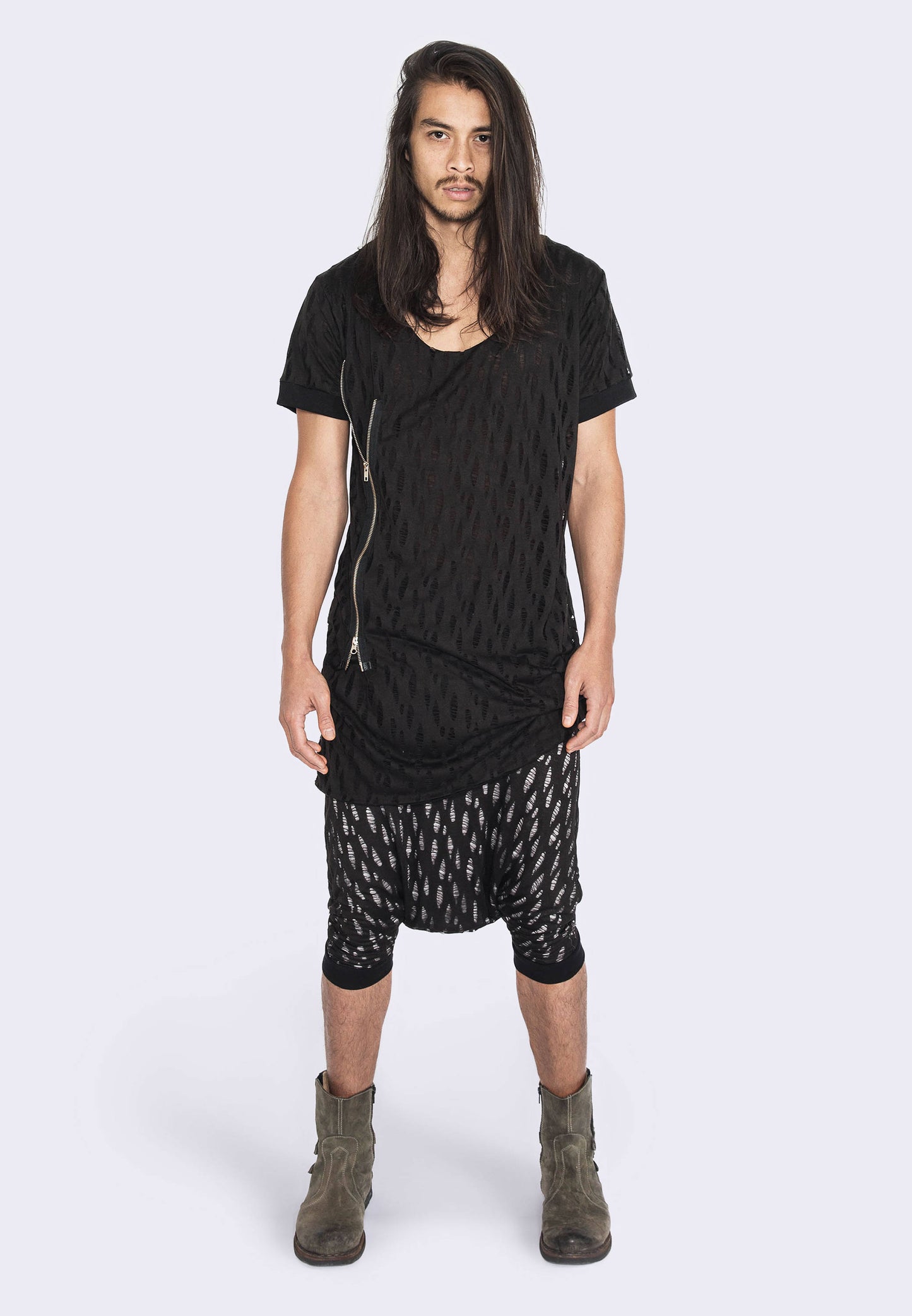 Mens Distressed T Shirt