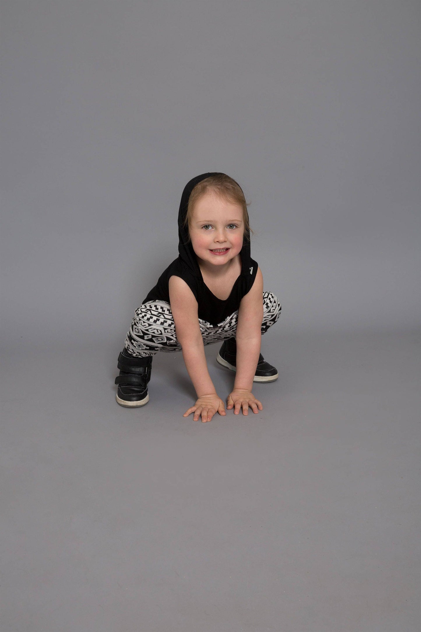 Sleeveless Kids Hoodie Singlet