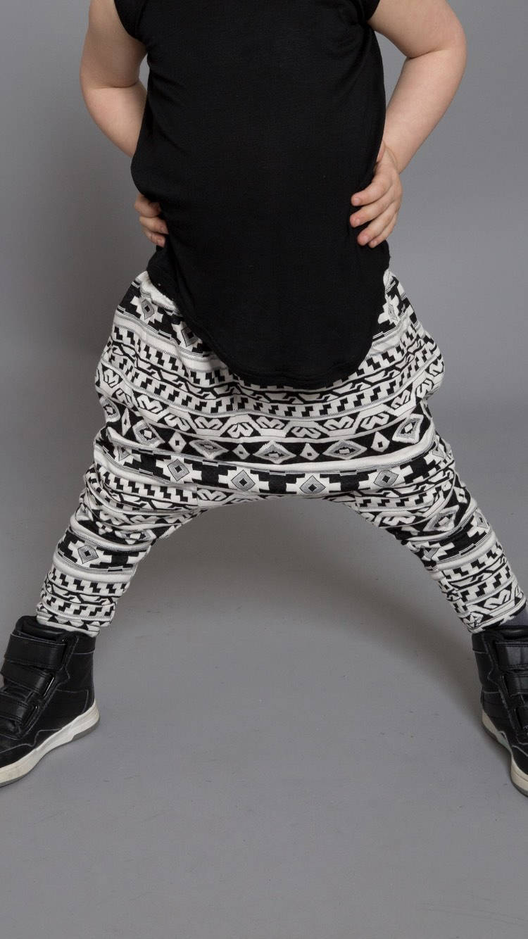 Kids Aztec Harem Pants