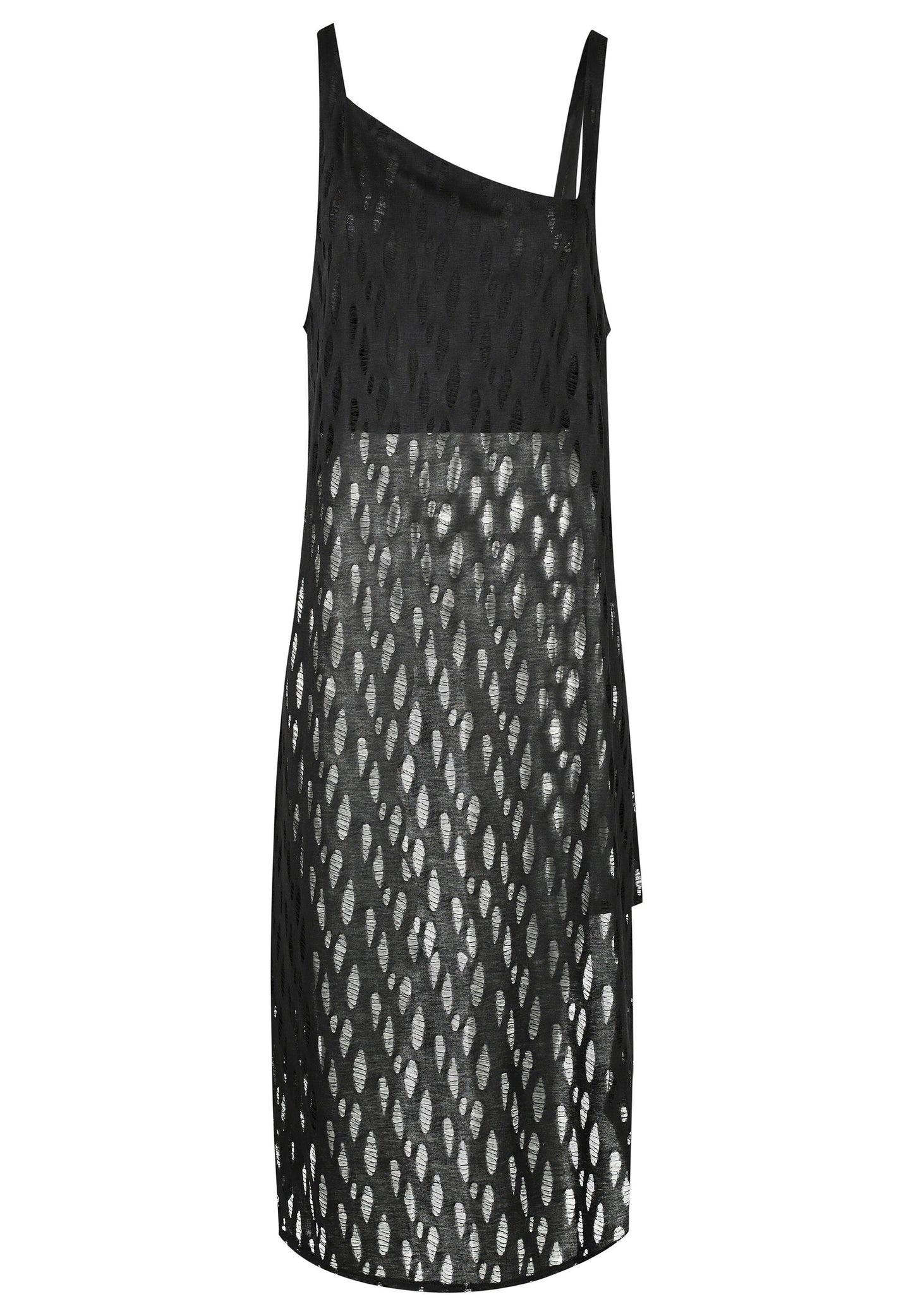 Long Front Asymmetrical Singlet Dress