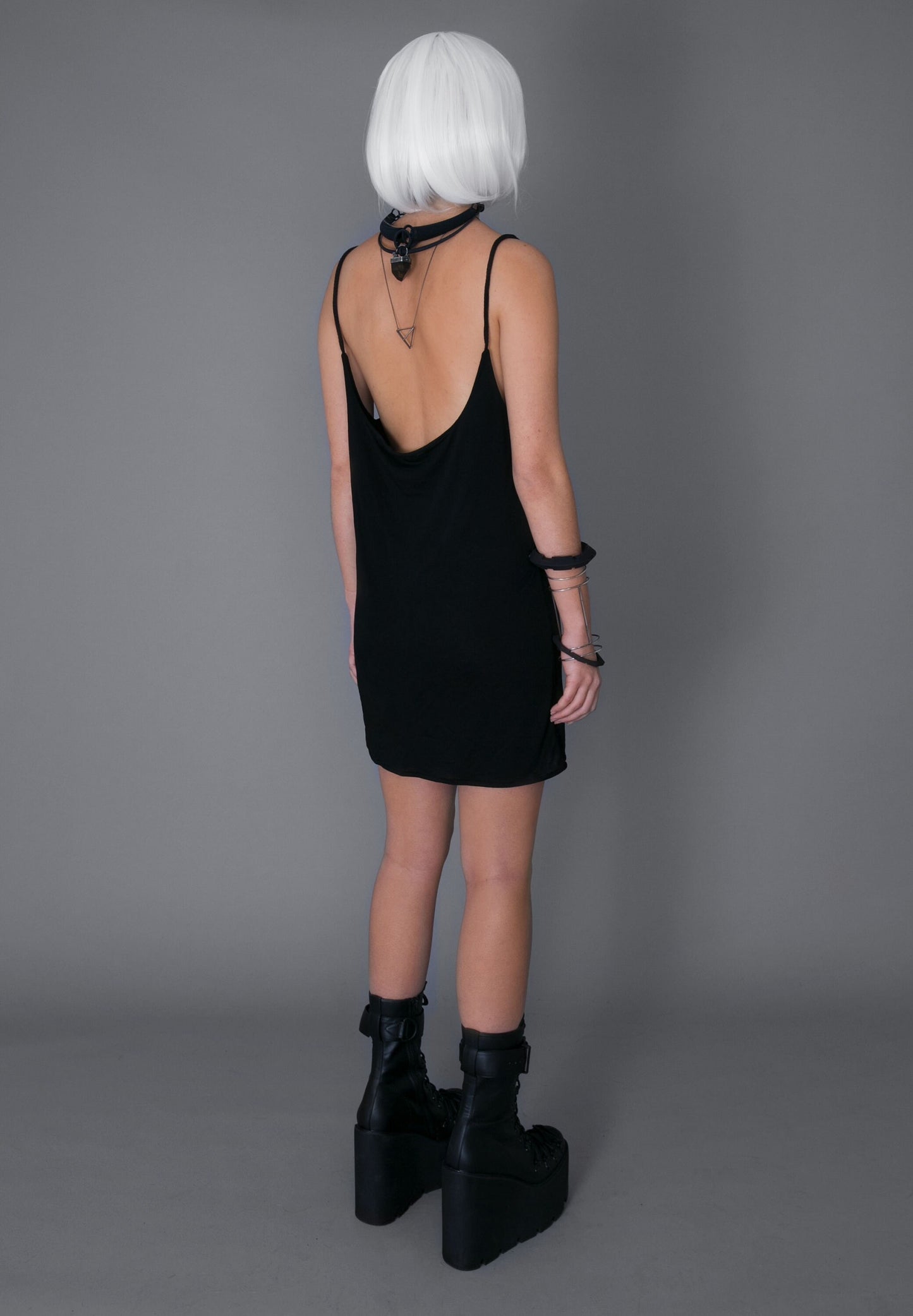Strap Singlet Minimalistic Mini Dress