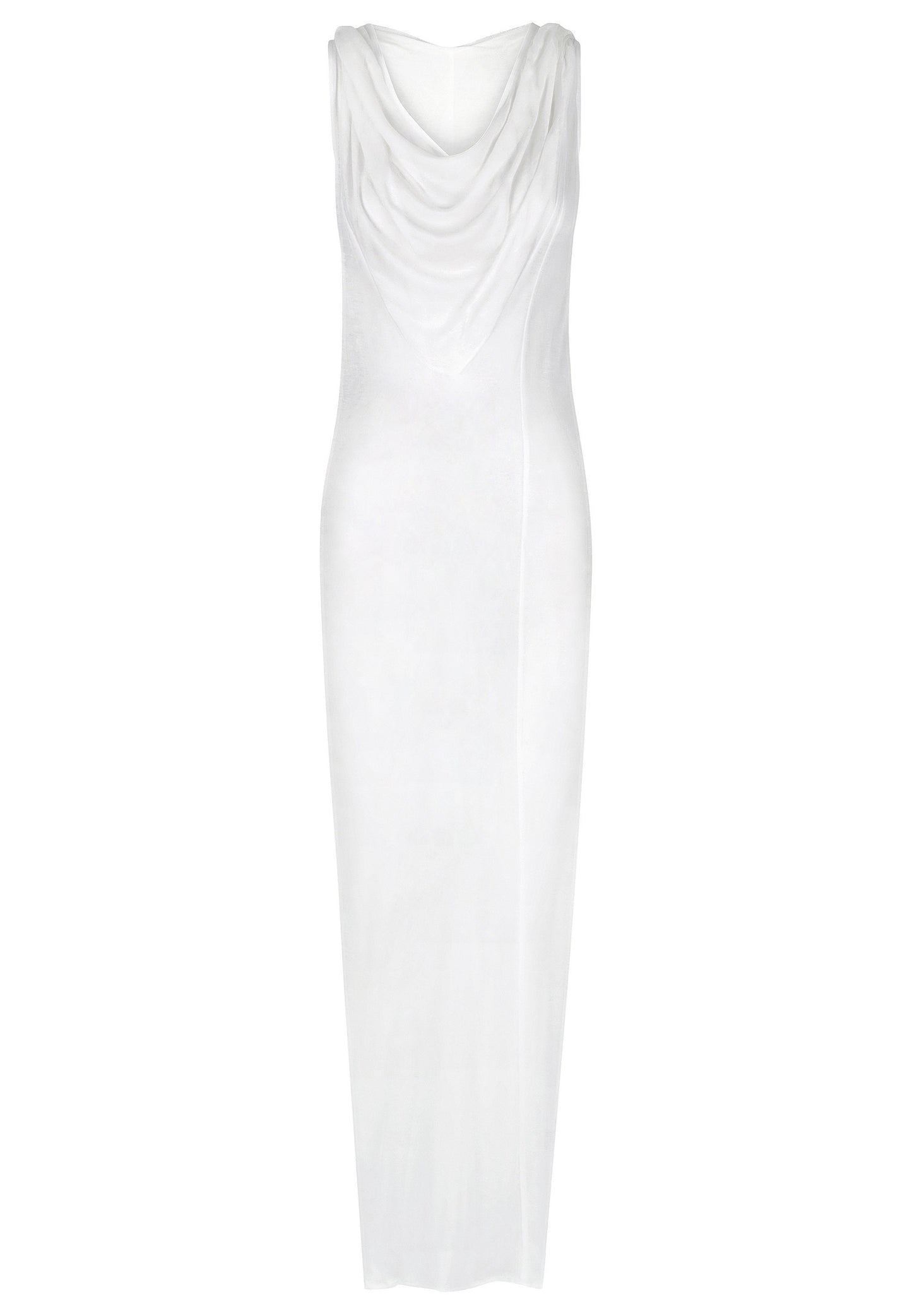 Sheer Maxi Dress Hooded