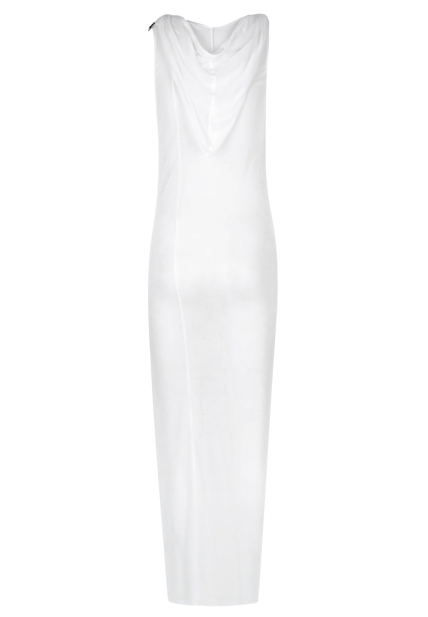 Sheer Maxi Dress Hooded