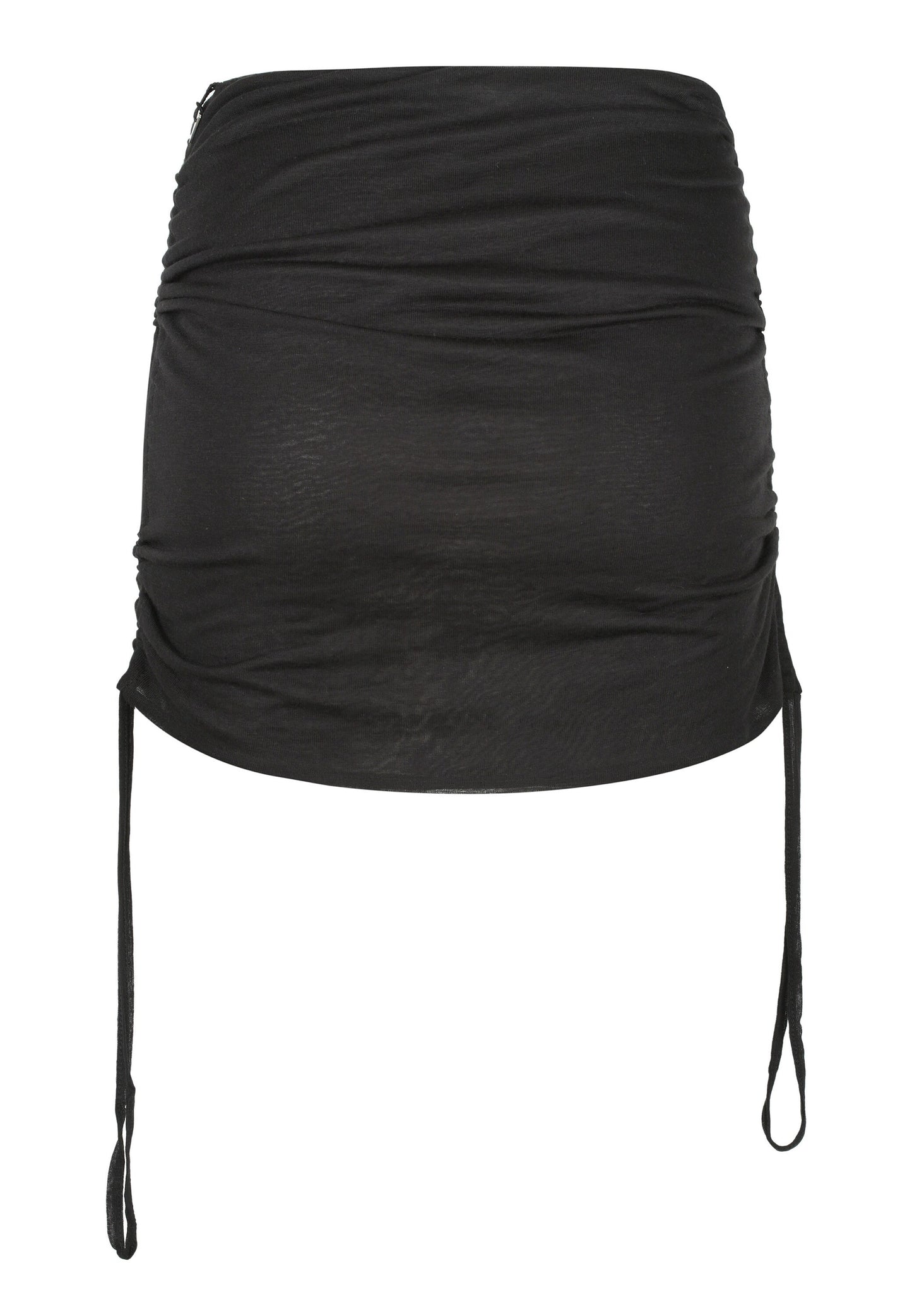 Adjustable Black Mini Skirt