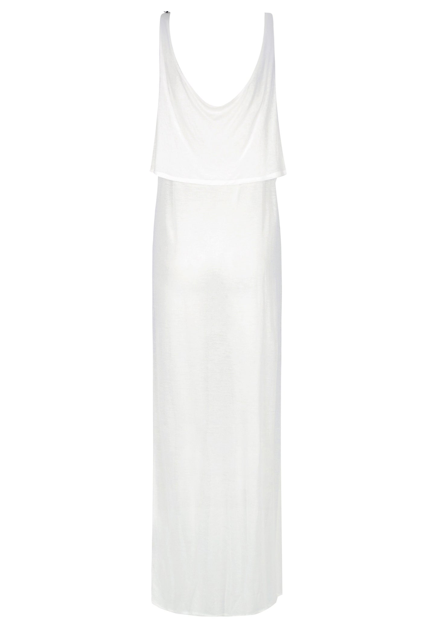 Sheer White Maxi Singlet Dress