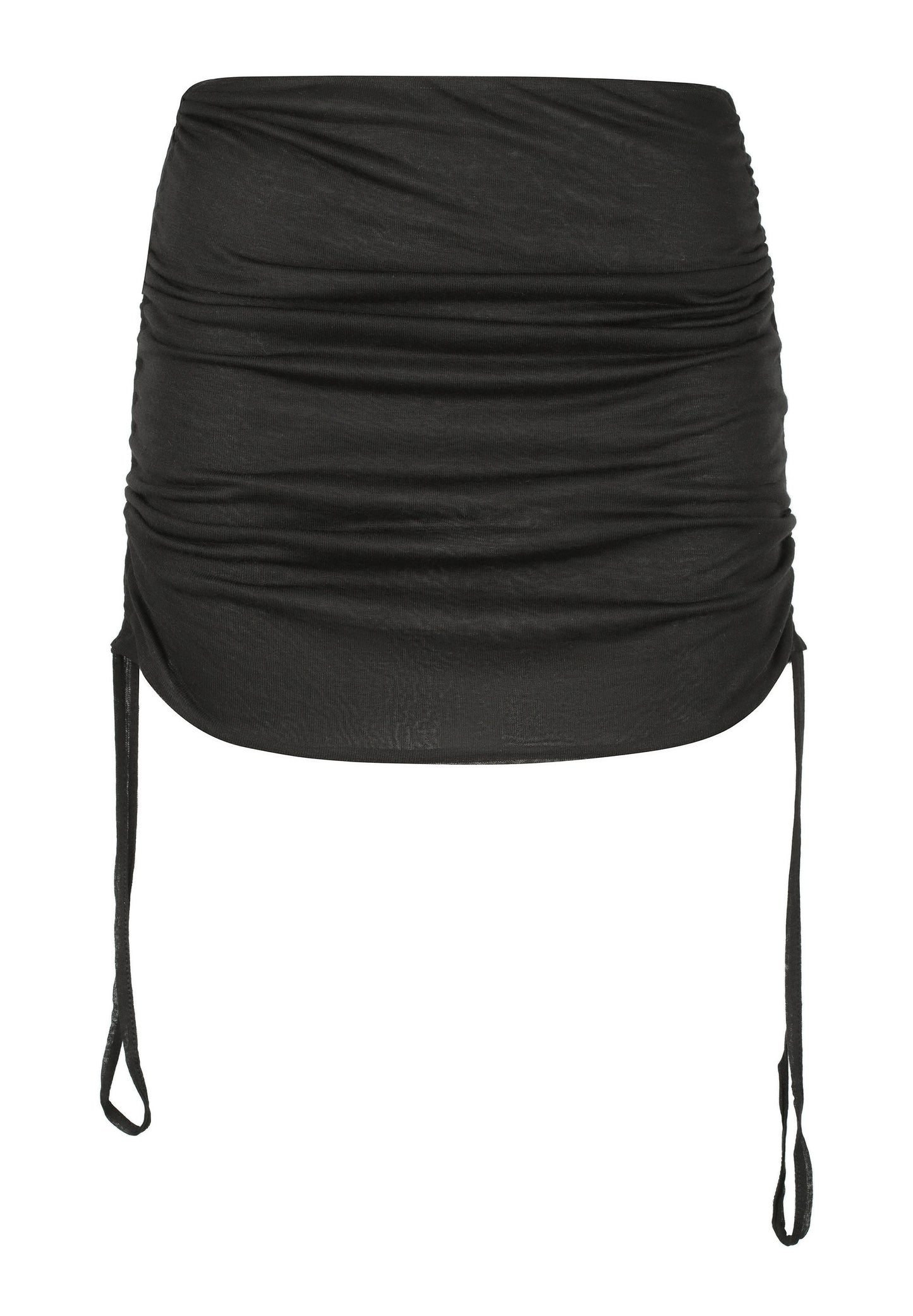 Adjustable Black Mini Skirt