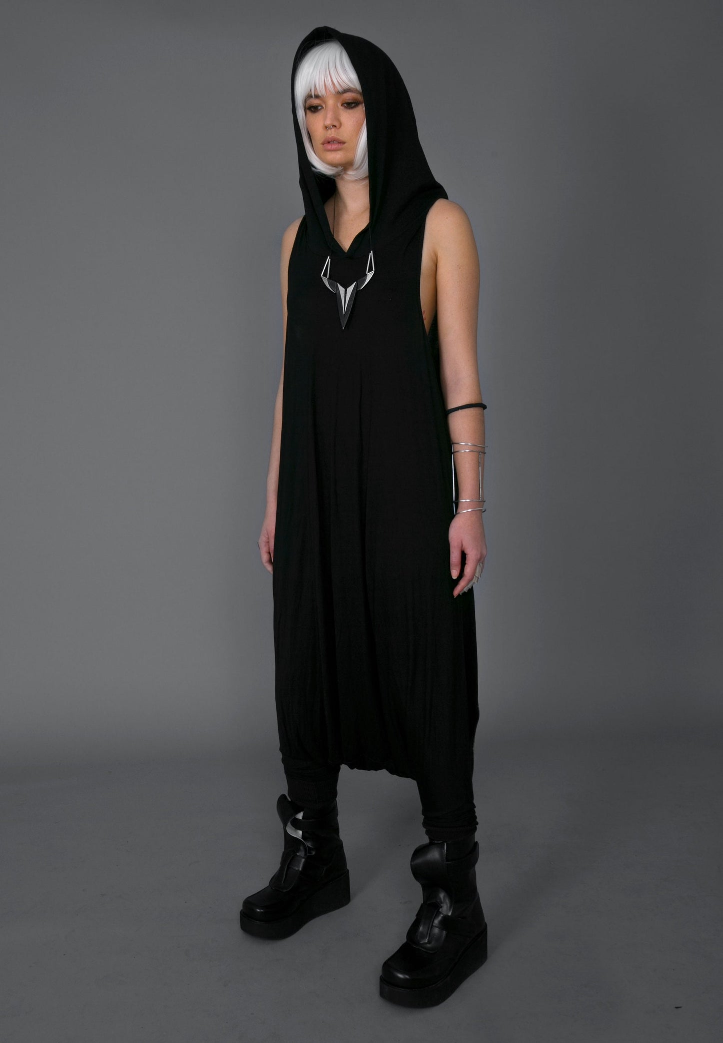 Hooded Singlet Jumpsuit