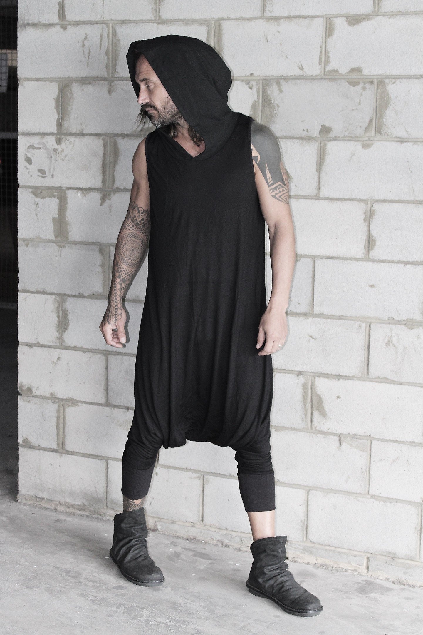 Hooded Singlet Jumpsuit