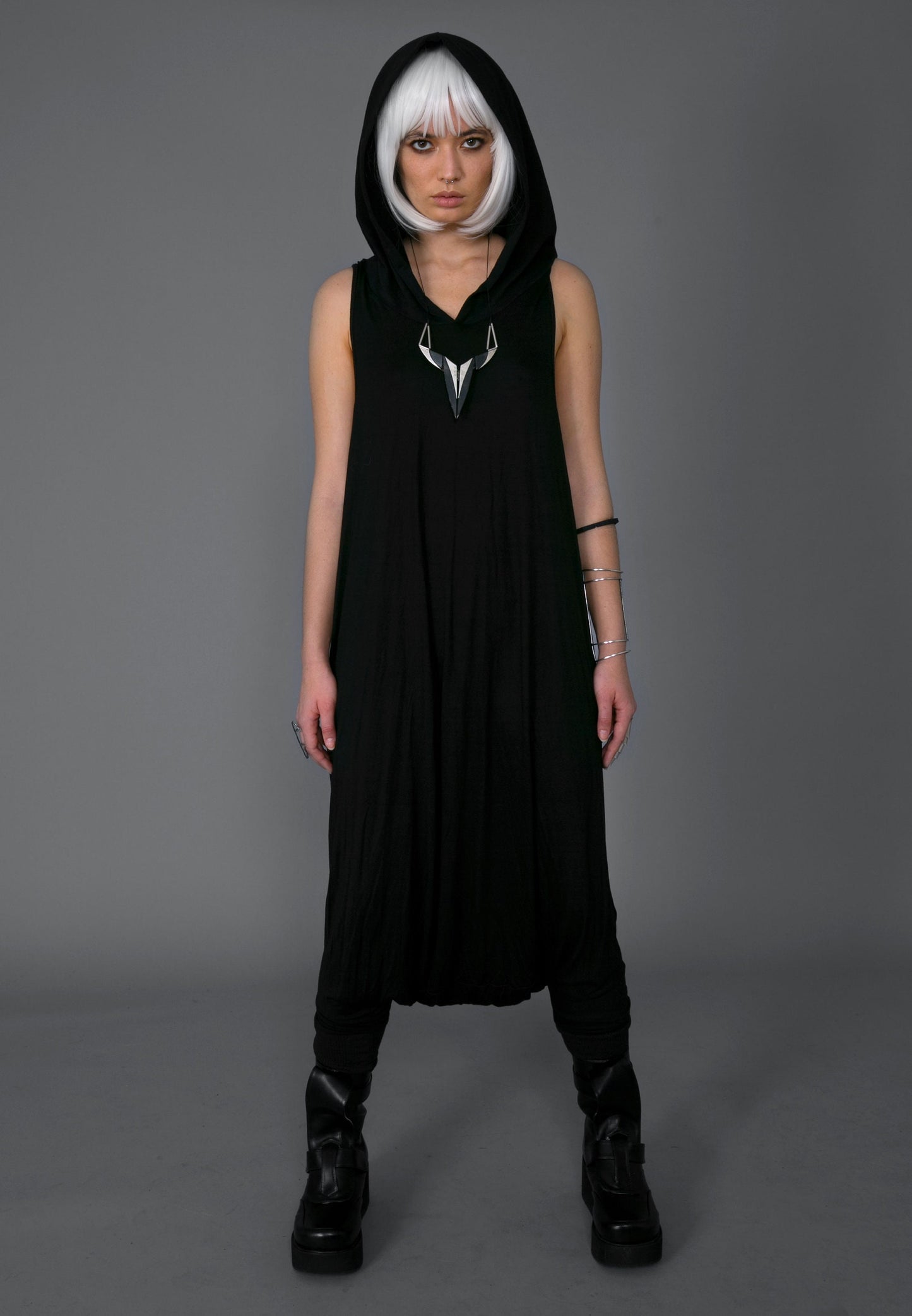 Hooded Singlet Jumpsuit